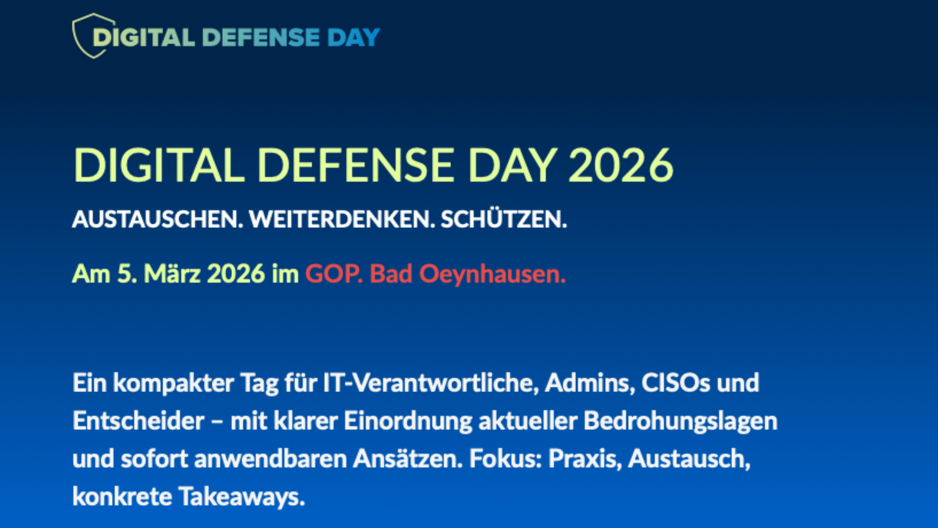 Digital Defense Day 2026